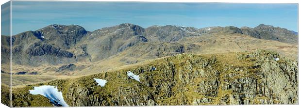 Scafell to Bowfell Canvas Print by Jamie Green