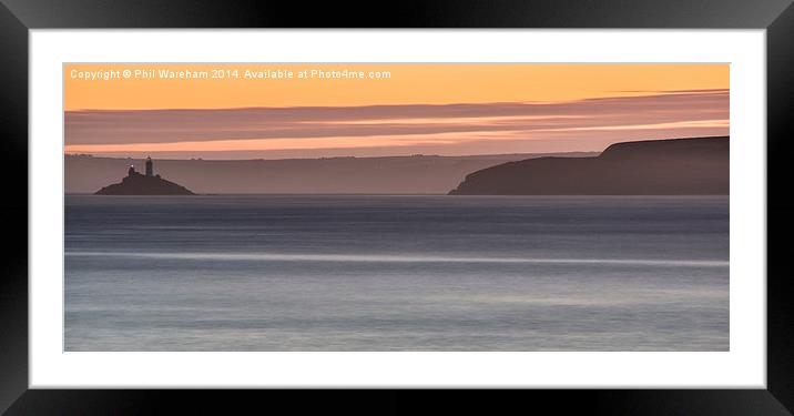 Godrevy Lighthouse Framed Mounted Print by Phil Wareham