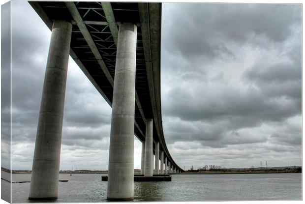 Sheppey Bridge Canvas Print by Andy Wickenden