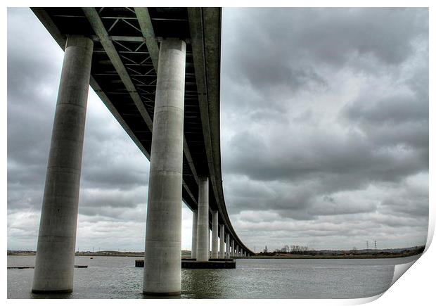 Sheppey Bridge Print by Andy Wickenden