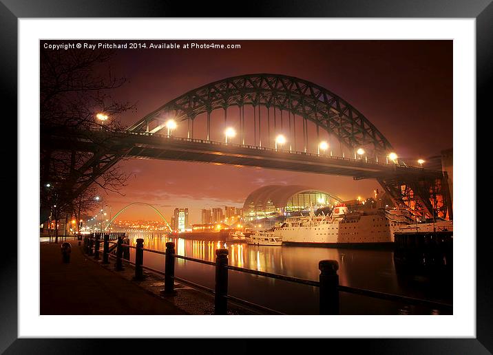Tyne Bridge,Newcastle Framed Mounted Print by Ray Pritchard