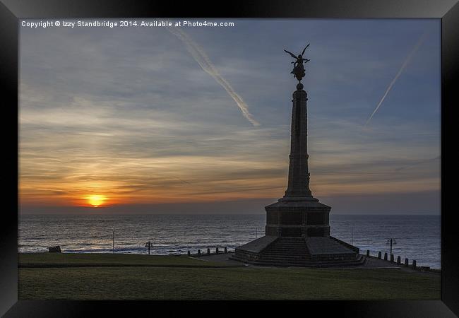 Aberystwyth War Memorial at sunset Framed Print by Izzy Standbridge