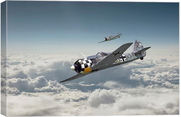Luftwaffe - FW190 Canvas Print by Pat Speirs