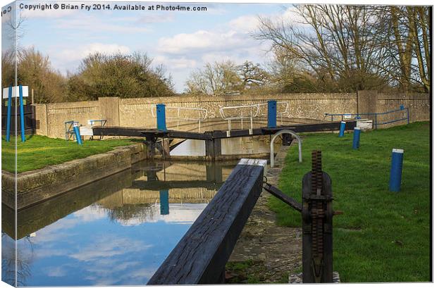 Ulting Wick lock Essex Canvas Print by Brian Fry