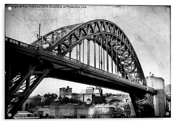 Textured Tyne Bridge Acrylic by Ray Pritchard