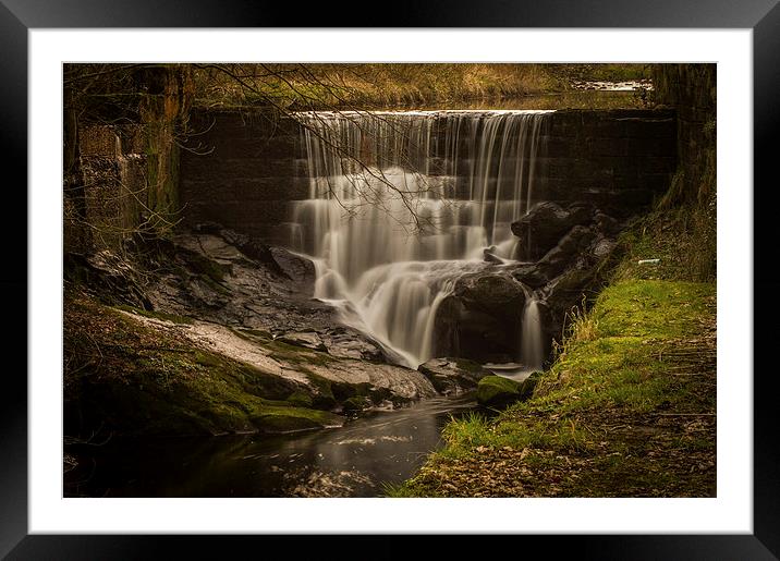 Roughlee Waterfall Framed Mounted Print by Chris Walker