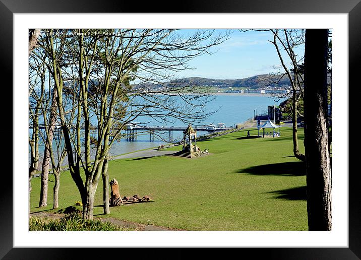 Happy Valley and the pier in Llandudno Framed Mounted Print by Frank Irwin