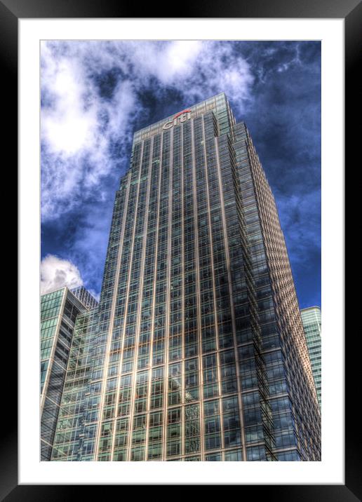 Citi Bank Tower London Framed Mounted Print by David Pyatt