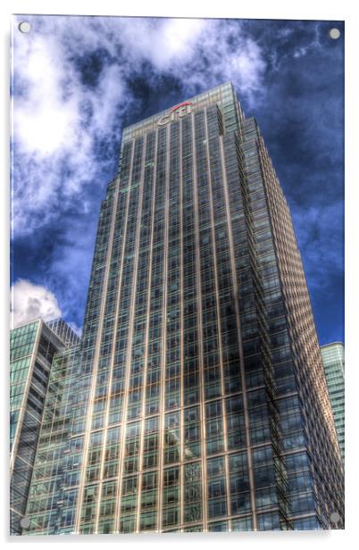 Citi Bank Tower London Acrylic by David Pyatt