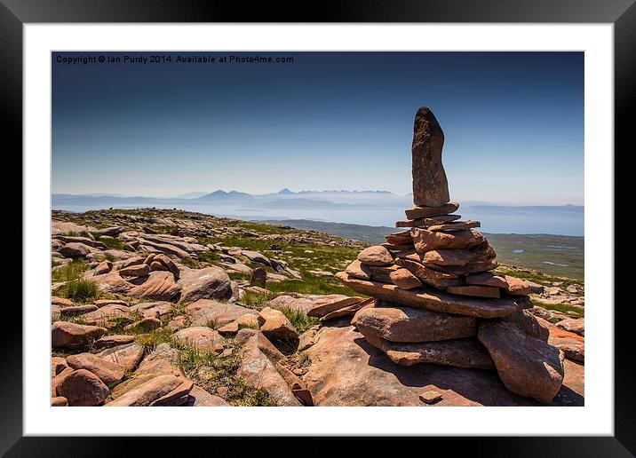 Stone tower Framed Mounted Print by Ian Purdy