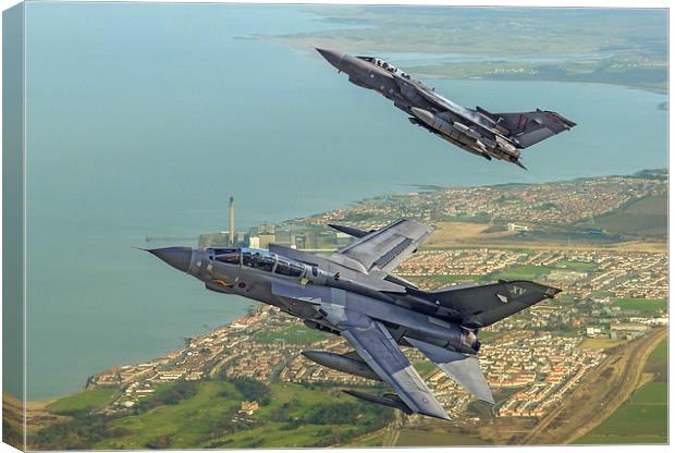 Tornado GR4 Role Demonstration pair Canvas Print by Oxon Images