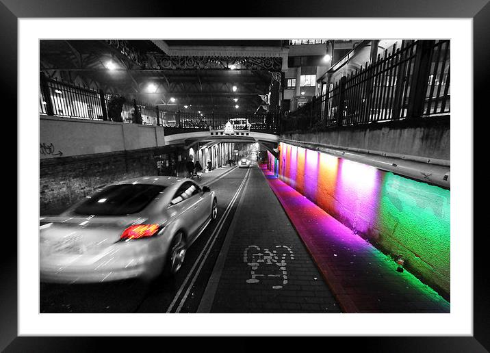 Technicolour Dream Road Framed Mounted Print by Tom Hard
