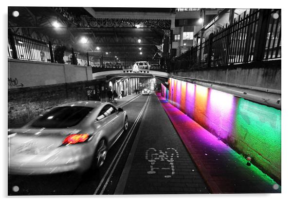 Technicolour Dream Road Acrylic by Tom Hard