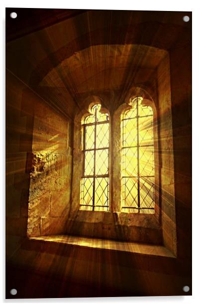 St. Saviours Window. Acrylic by Heather Goodwin