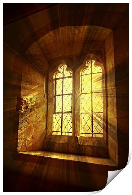 St. Saviours Window. Print by Heather Goodwin