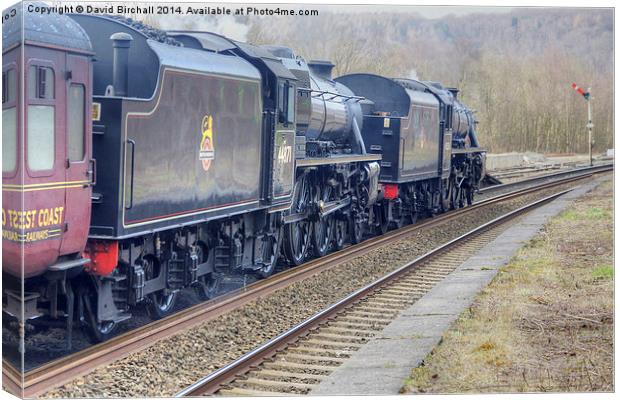 Buxton Spa Express steam train. Canvas Print by David Birchall