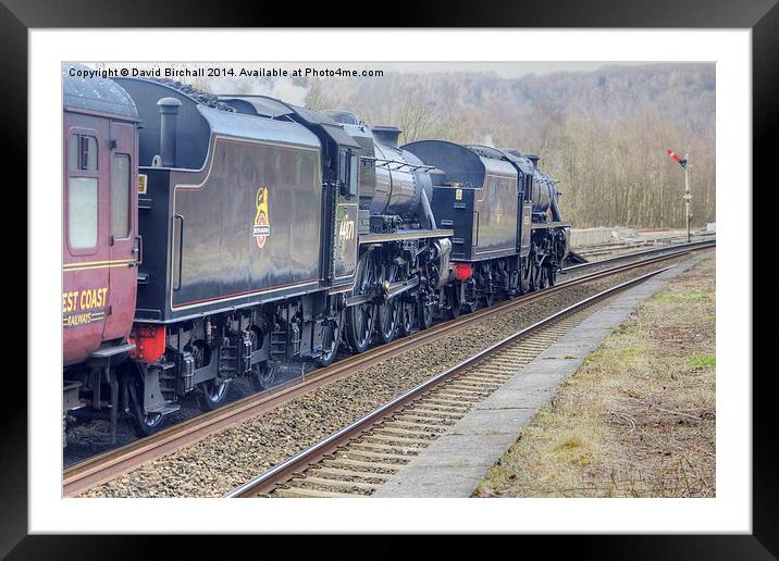 Buxton Spa Express steam train. Framed Mounted Print by David Birchall