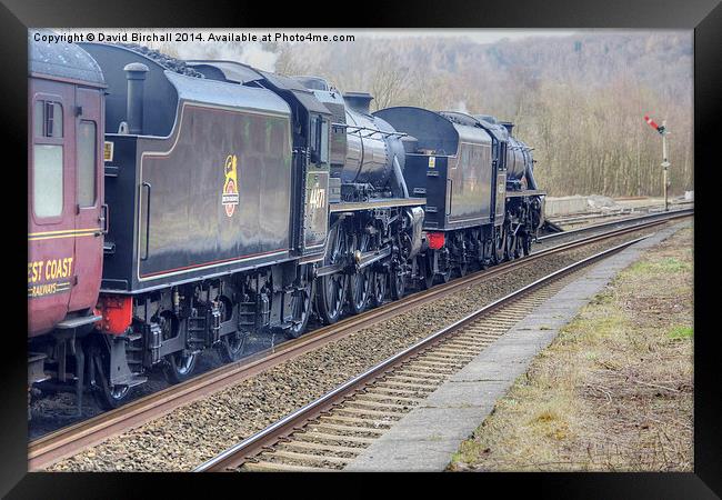 Buxton Spa Express steam train. Framed Print by David Birchall