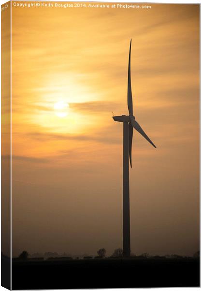 Sun energy, wind energy Canvas Print by Keith Douglas
