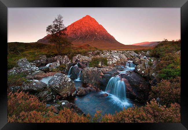 Glencoe Sunrise Scotland Framed Print by Mirek  Cioslowski