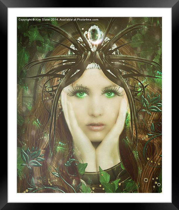 The Green Lady Framed Mounted Print by Kim Slater