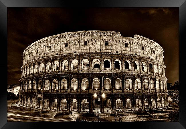 colosseum, coliseum Framed Print by Guido Parmiggiani