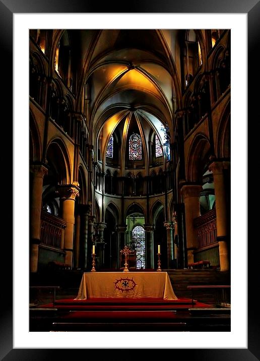 Inside Canterbury Cathedral Framed Mounted Print by Richard Cruttwell