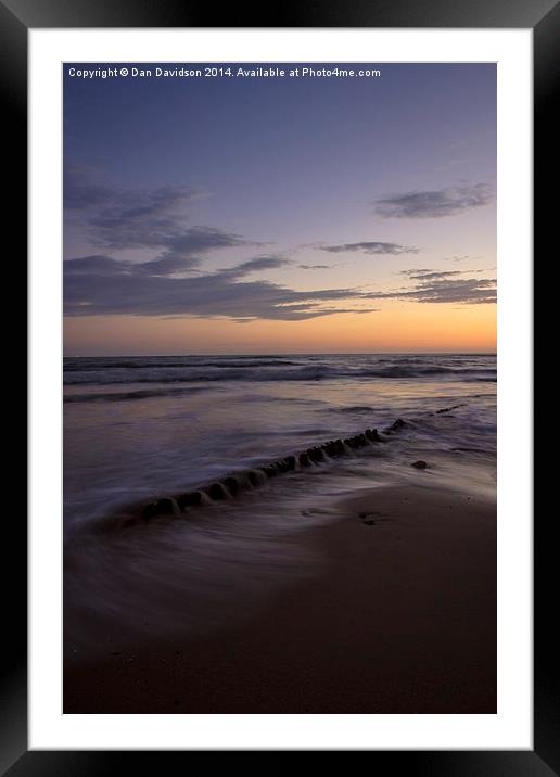 Caswell Sunset Framed Mounted Print by Dan Davidson