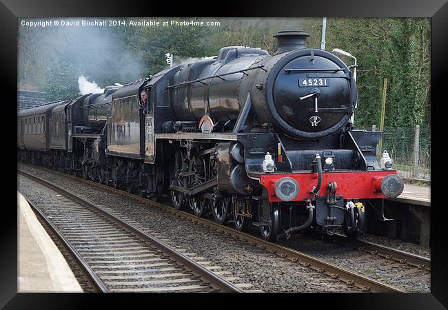 Buxton Spa Express steam train. Framed Print by David Birchall