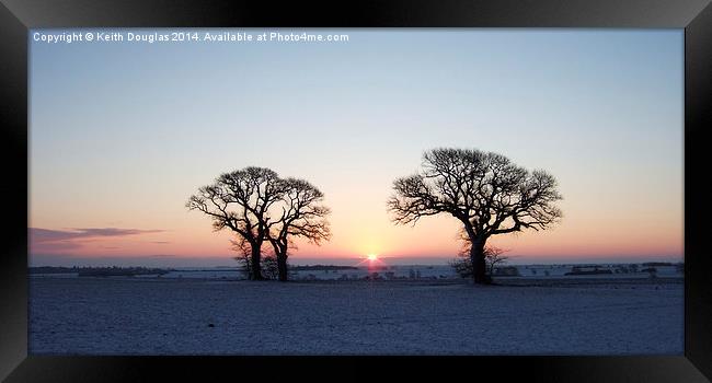 Winter dawn Framed Print by Keith Douglas