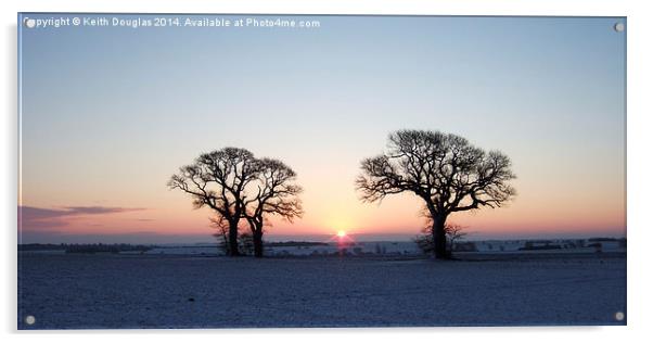 Winter dawn Acrylic by Keith Douglas
