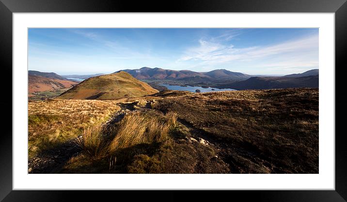 Maiden Moor - Lake District Framed Mounted Print by Simon Wrigglesworth