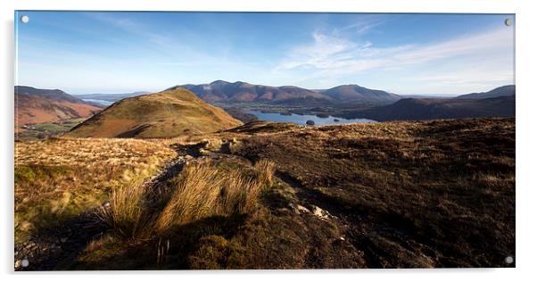 Maiden Moor - Lake District Acrylic by Simon Wrigglesworth