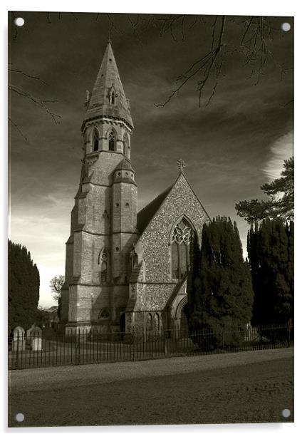 Framigham Pigot Church Acrylic by Mark Squirrel