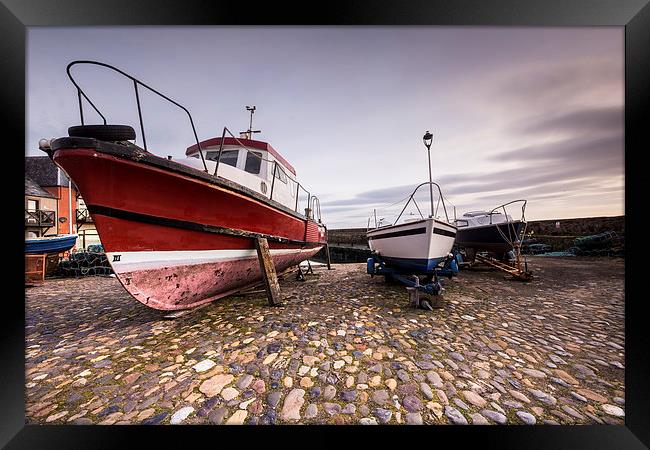 Boats on Dunbar Harbour Framed Print by Keith Thorburn EFIAP/b