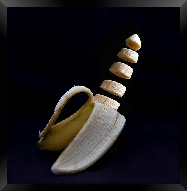 Peeled Banana Framed Print by David Pacey