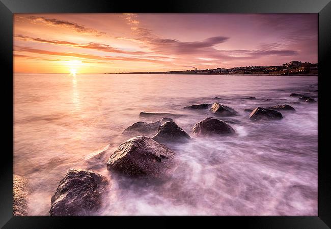 Sunrise at Dunbar Framed Print by Keith Thorburn EFIAP/b