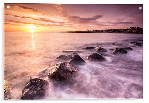 Sunrise at Dunbar Acrylic by Keith Thorburn EFIAP/b