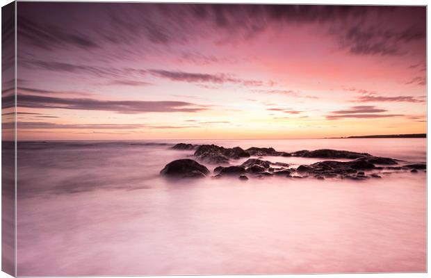 Sunrise over Dunbar Coast Canvas Print by Keith Thorburn EFIAP/b