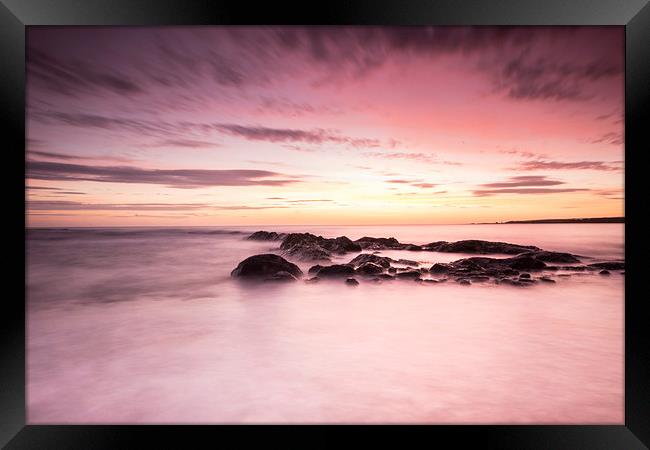 Sunrise over Dunbar Coast Framed Print by Keith Thorburn EFIAP/b