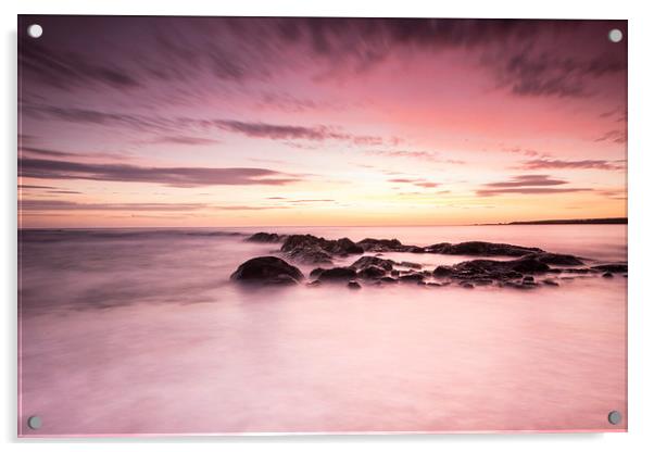 Sunrise over Dunbar Coast Acrylic by Keith Thorburn EFIAP/b