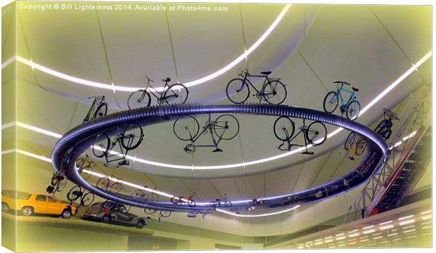 The Flying Bikes ! Canvas Print by Bill Lighterness