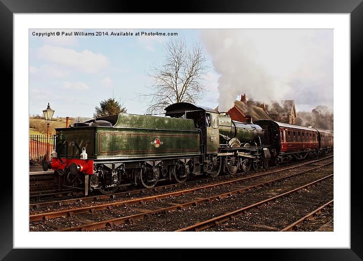 Blowing Off Steam Framed Mounted Print by Paul Williams