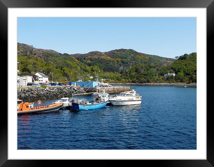 Gairloch Harbour Framed Mounted Print by Pat Carroll
