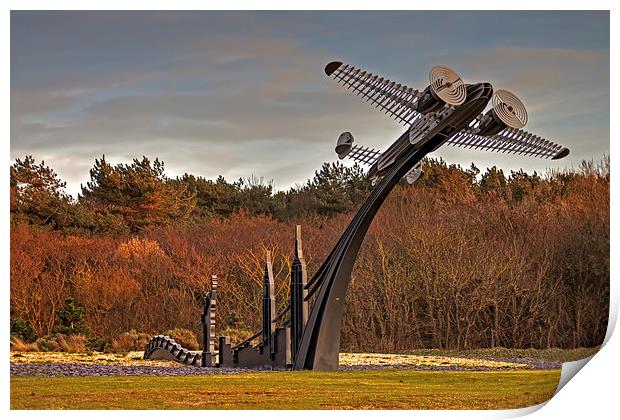 Lockheed Electra Sculpture Print by Roger Green