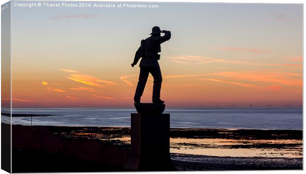 Margate statue Canvas Print by Thanet Photos