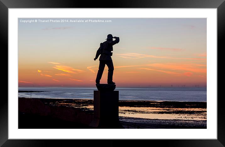 Margate statue Framed Mounted Print by Thanet Photos