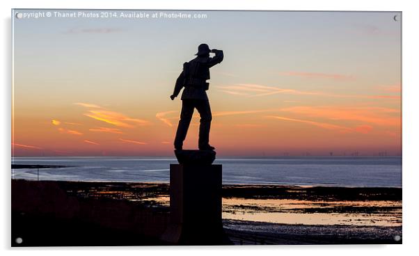 Margate statue Acrylic by Thanet Photos