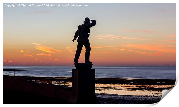 Margate statue Print by Thanet Photos