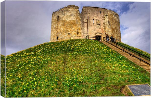 Cliffords Tower Canvas Print by Tom Gomez